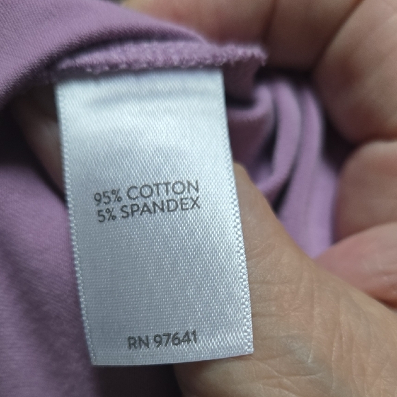 J. Jill Lavender 3/4 Sleeve Women's Top - Picture 5 of 6